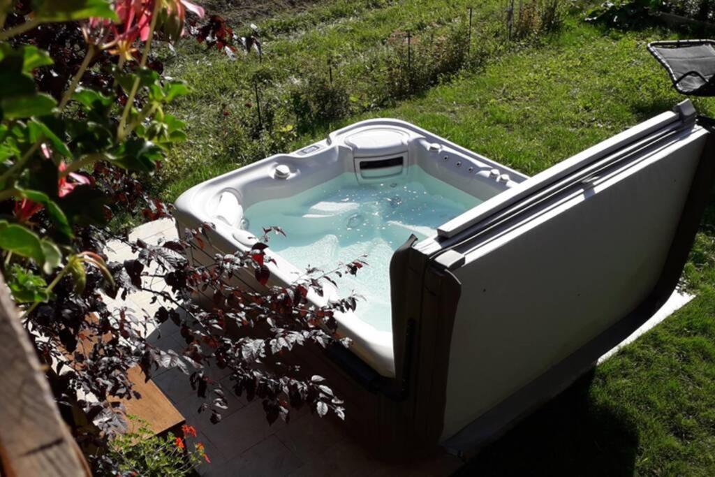 A4 Km De Megeve Tres Joli Studio Avec Jacuzzi ,Vue Sur Les Montagnes Au Calme Praz-sur-Arly Buitenkant foto