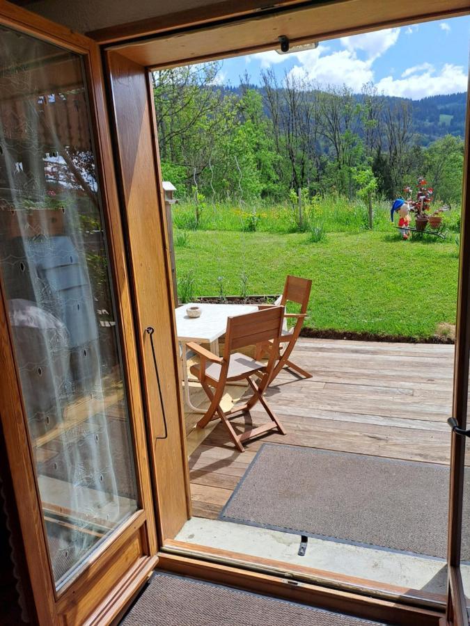 A4 Km De Megeve Tres Joli Studio Avec Jacuzzi ,Vue Sur Les Montagnes Au Calme Praz-sur-Arly Buitenkant foto